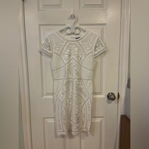 Lulus white sequin dress